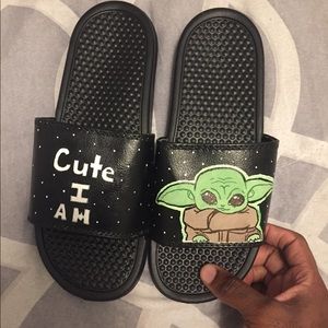 baby yoda flip flops